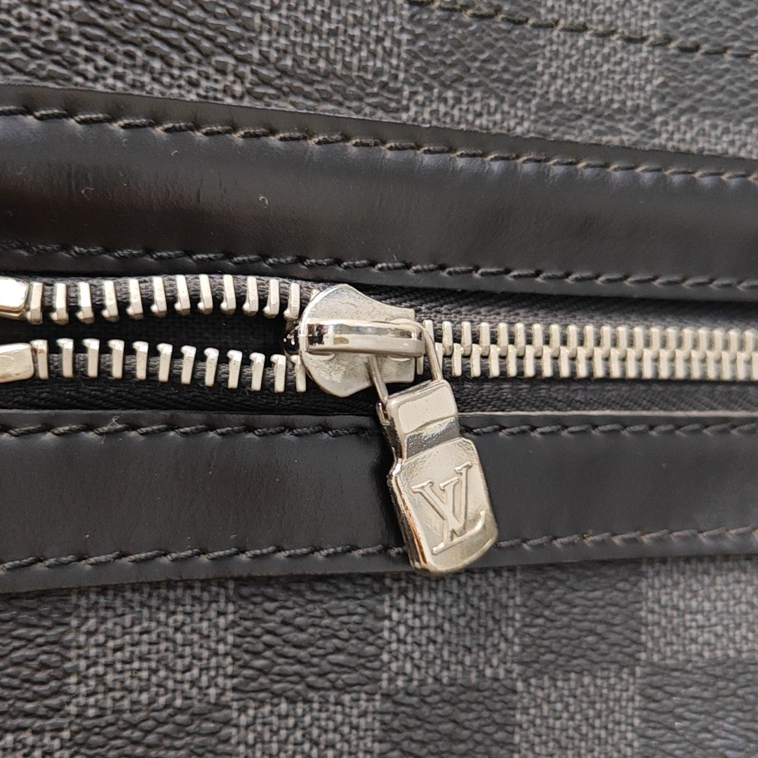 DANIEL GM Damier Graphite Coated Canvas Gray