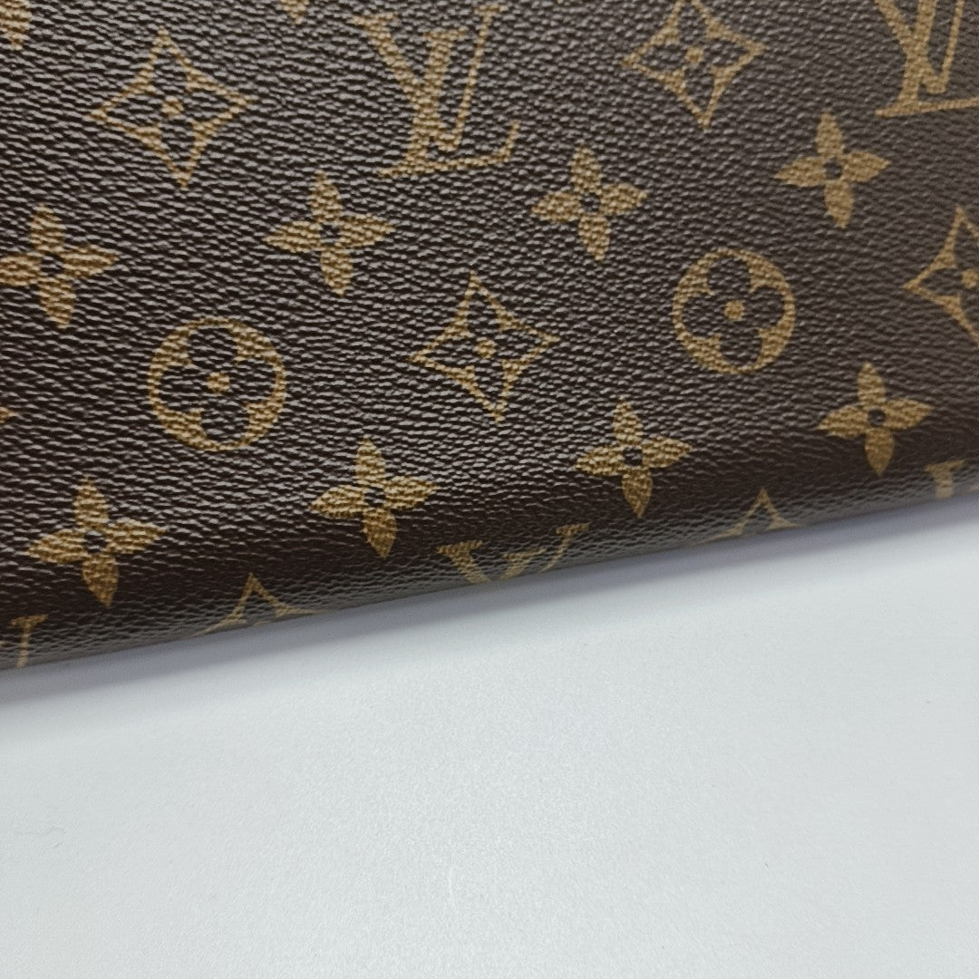 ZIPPY Monogram Coated Canvas Brown Wallet