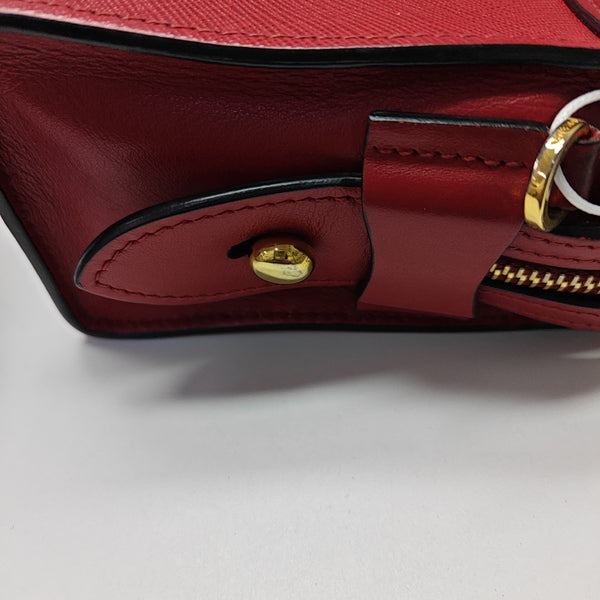 Saffiano Calfskin Shoulder Bag Red
