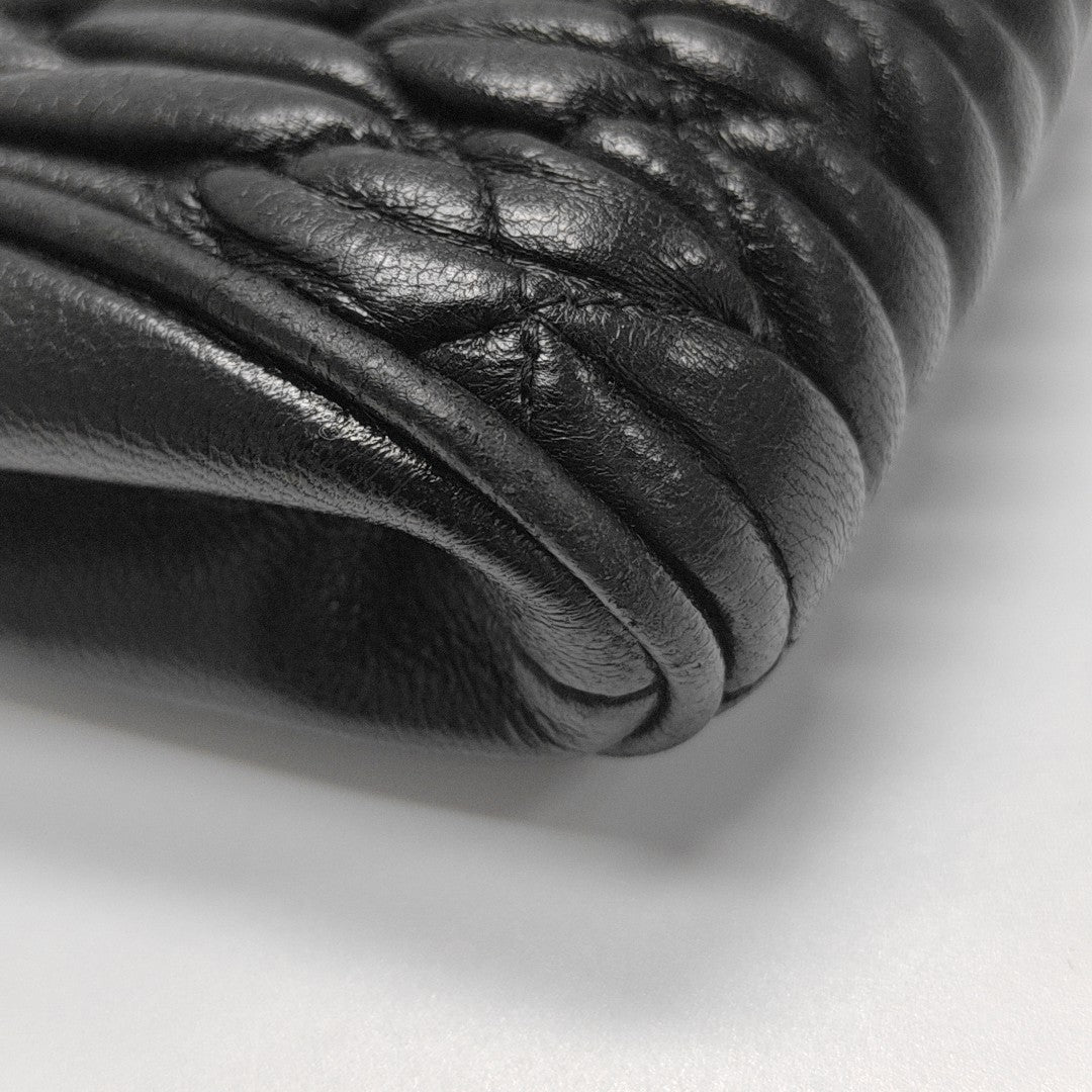 Matelassé Quilted Lambskin Black