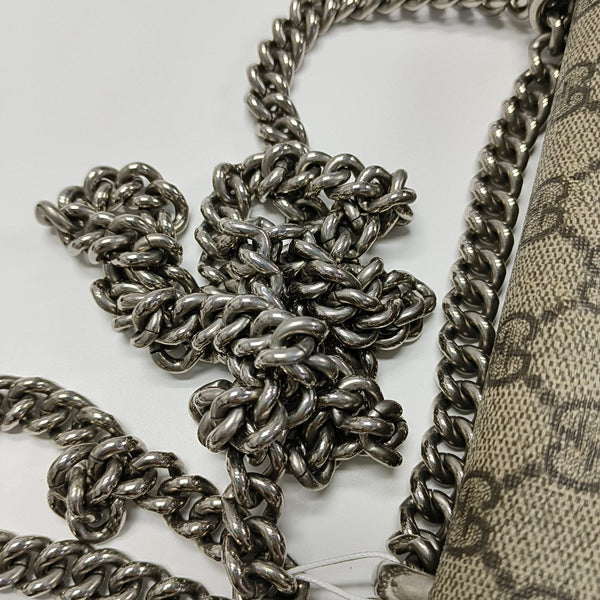 Dionysus Mini Monogram Coated Canvas Beige