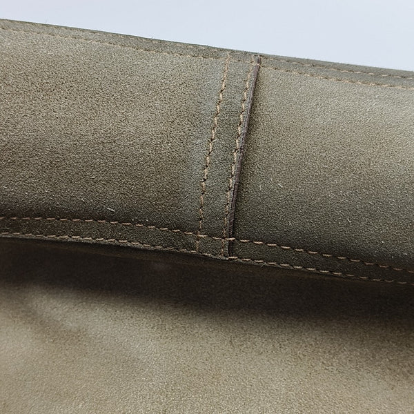 Suede Tote Bag Gray