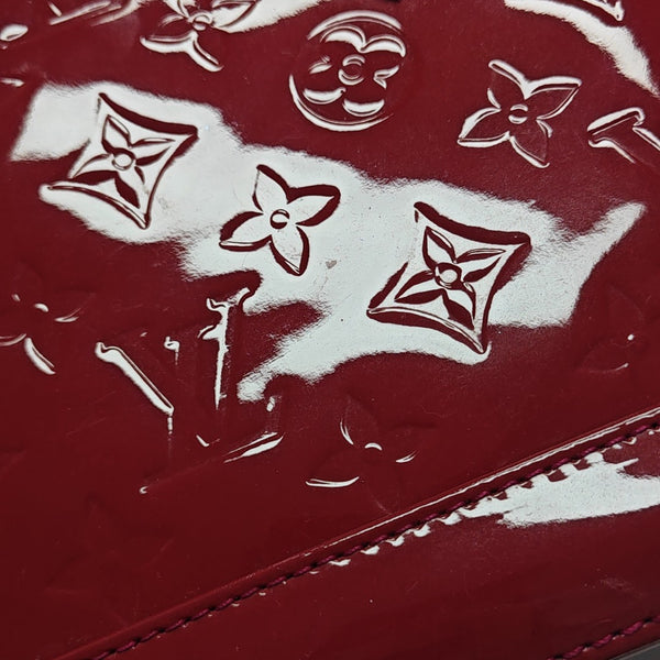 ALMA BB Monogram Patent Leather Red