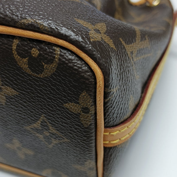 NÉONOÉ Nano Monogram Coated Canvas Brown