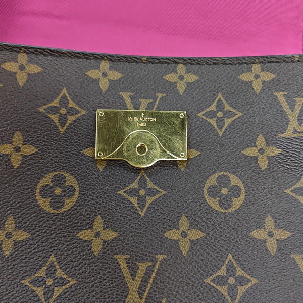 CLUNY PM Monogram Coated Canvas Brown