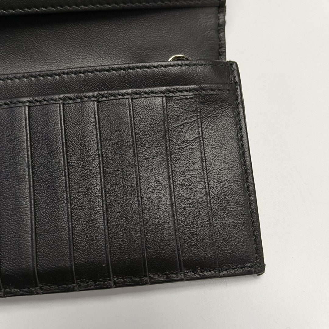 Oblique Canvas Wallet Black