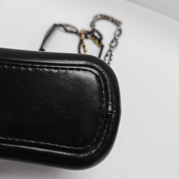 GABRIELLE Small Quilted Calfskin Black