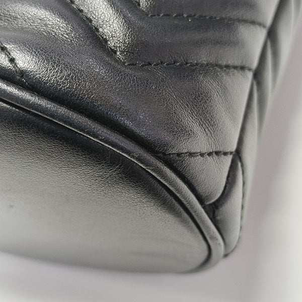 GG Marmont Mini Quilted Calfskin Black