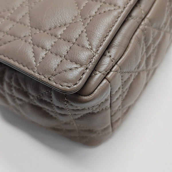 Dior Caro Medium Cannage Calfskin Gray