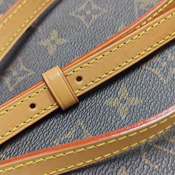 SAC PLAT Mini Monogram Coated Canvas Brown