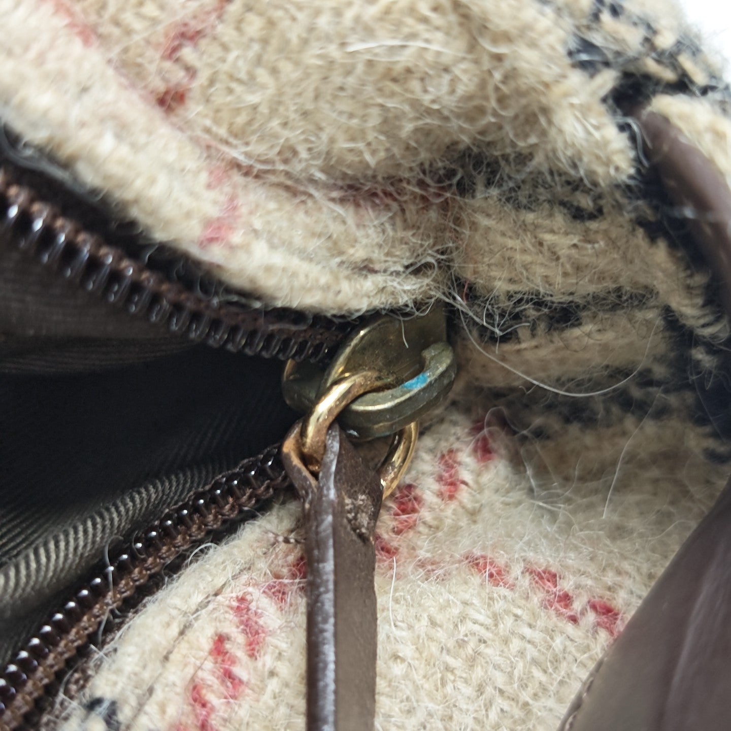 Wool Tote Bag Beige
