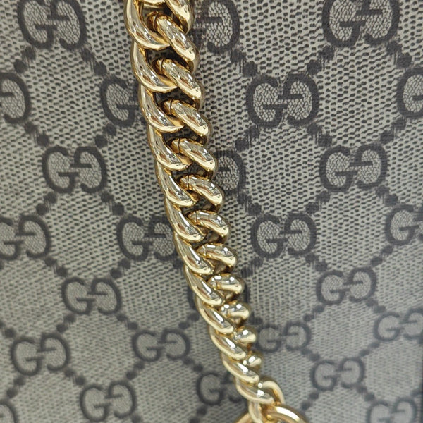 Padlock Medium Monogram Coated Canvas Beige