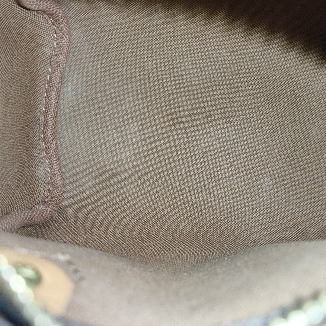 SPEEDY Nano Monogram Coated Canvas Brown