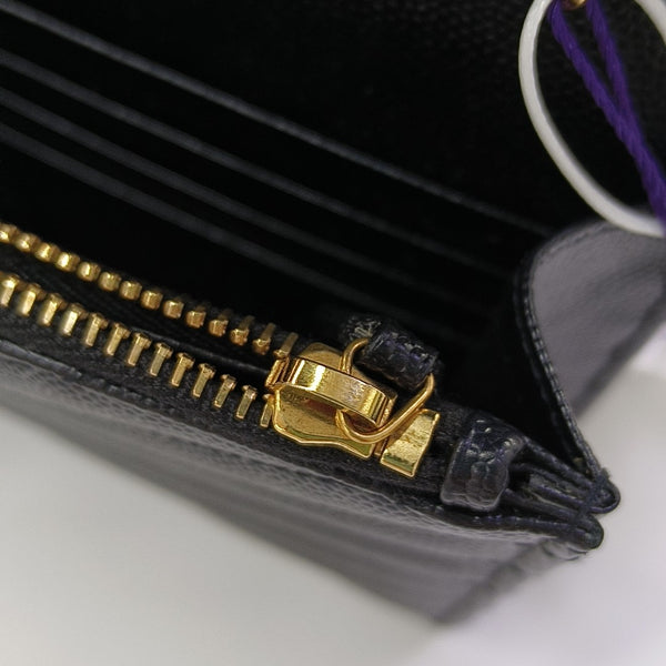 MONOGRAM Chevron Calfskin Black