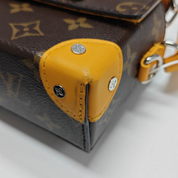 SOFT TRUNK Mini Monogram Coated Canvas Brown