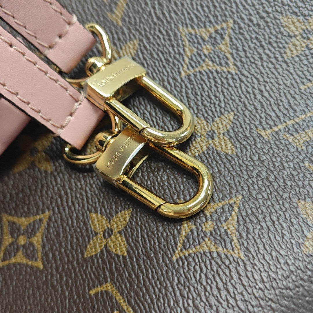 NÉONOÉ MM Monogram Coated Canvas Brown