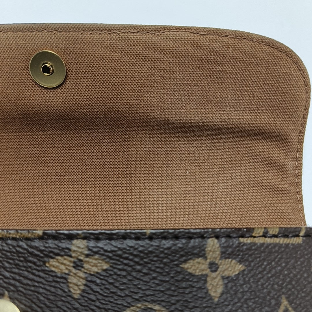 IVY Monogram Coated Canvas Brown