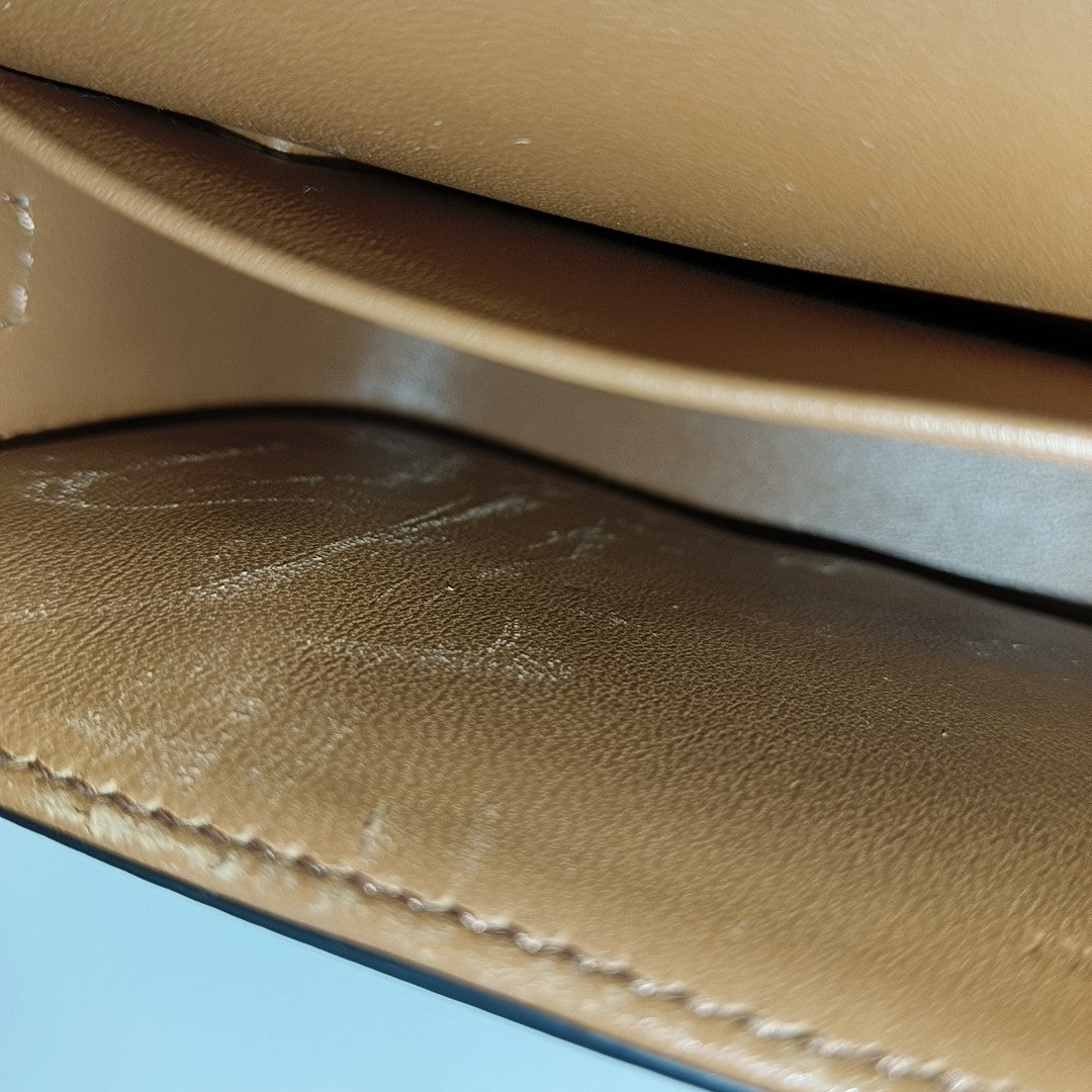 TRIOMPHE Small Coated Canvas Brown