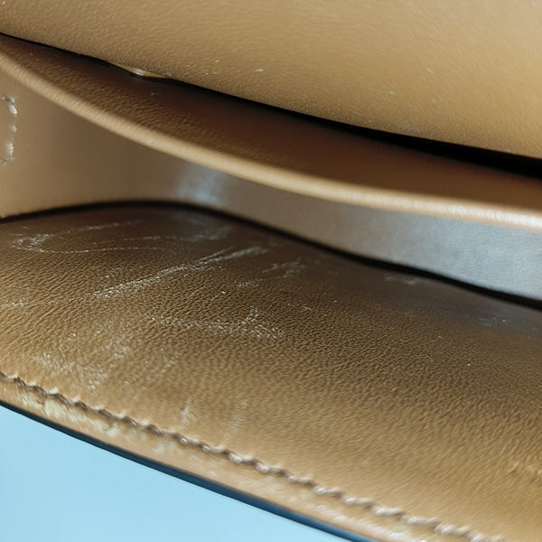 TRIOMPHE Small Coated Canvas Brown