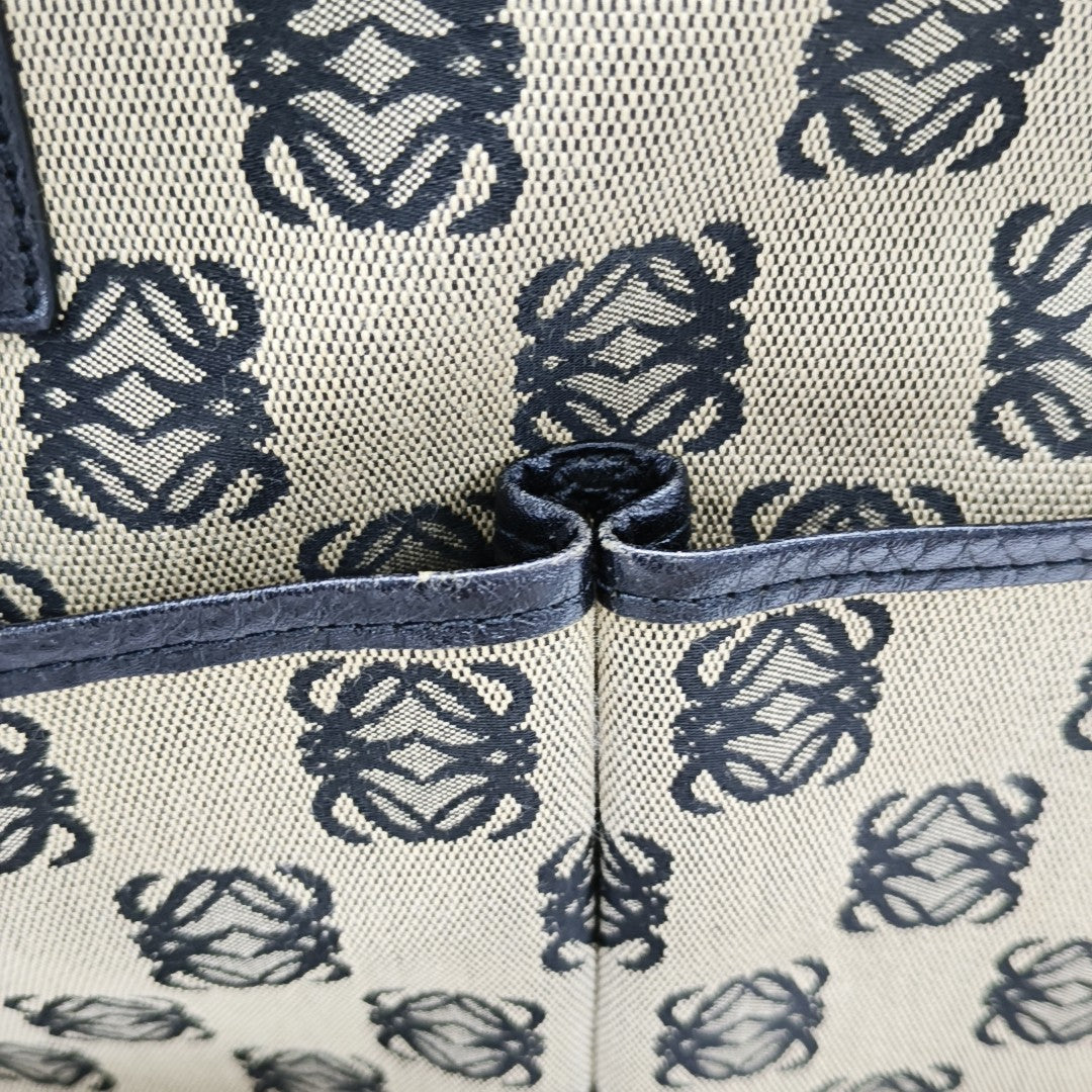Monogram Canvas Tote Bag Beige