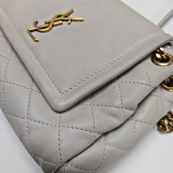 NOLITA Mini Quilted Lambskin White