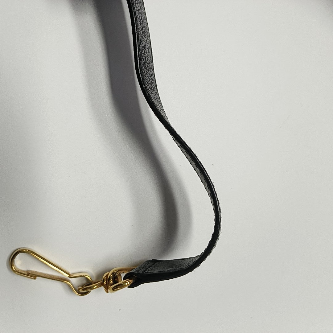 Classic Metallic Edge City Medium Lambskin Black