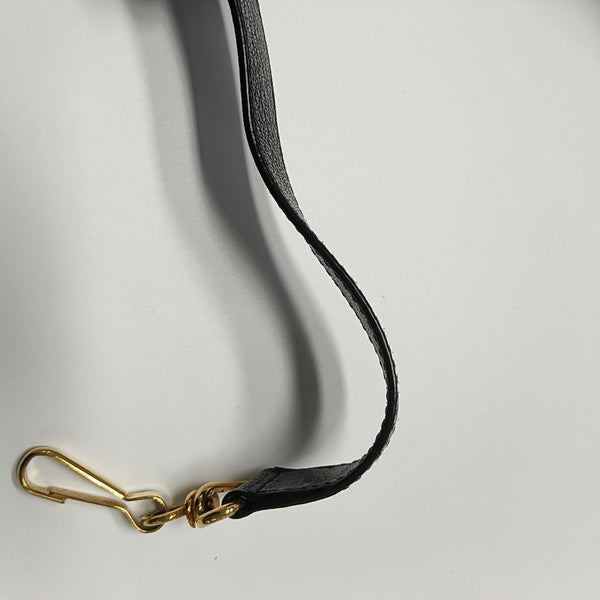 Classic Metallic Edge City Medium Lambskin Black