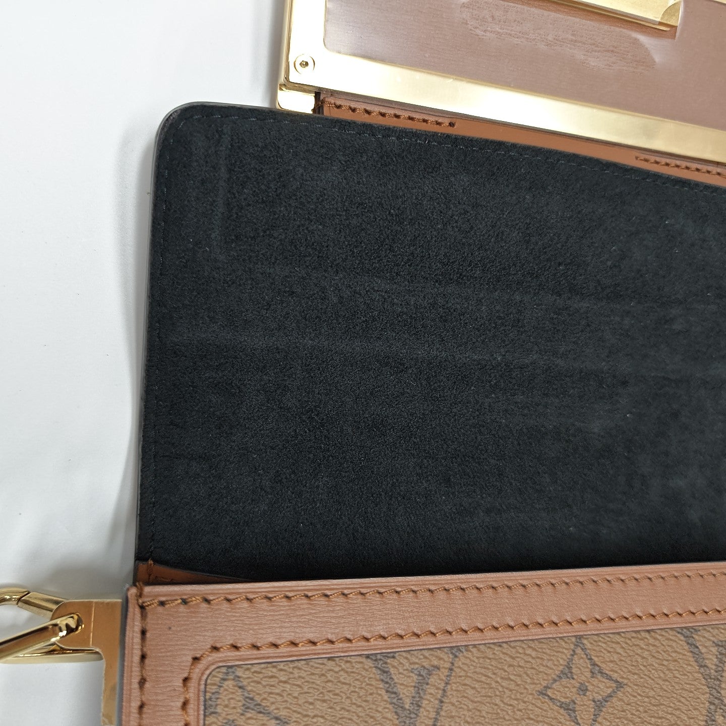 DAUPHINE Mini Monogram Coated Canvas Brown