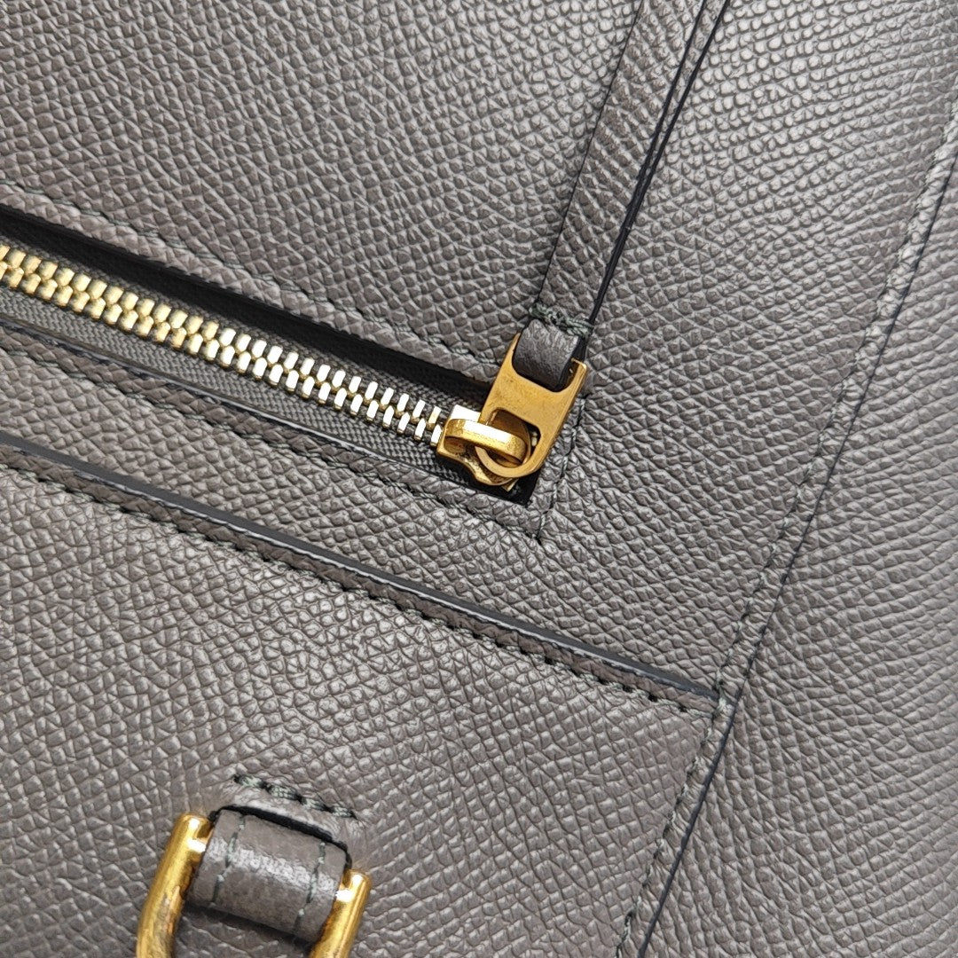 BELT Micro Calfskin Gray