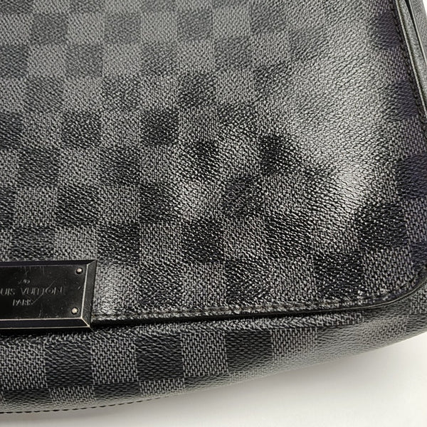 DISTRICT MM Damier Graphite Coated Canvas Gray
