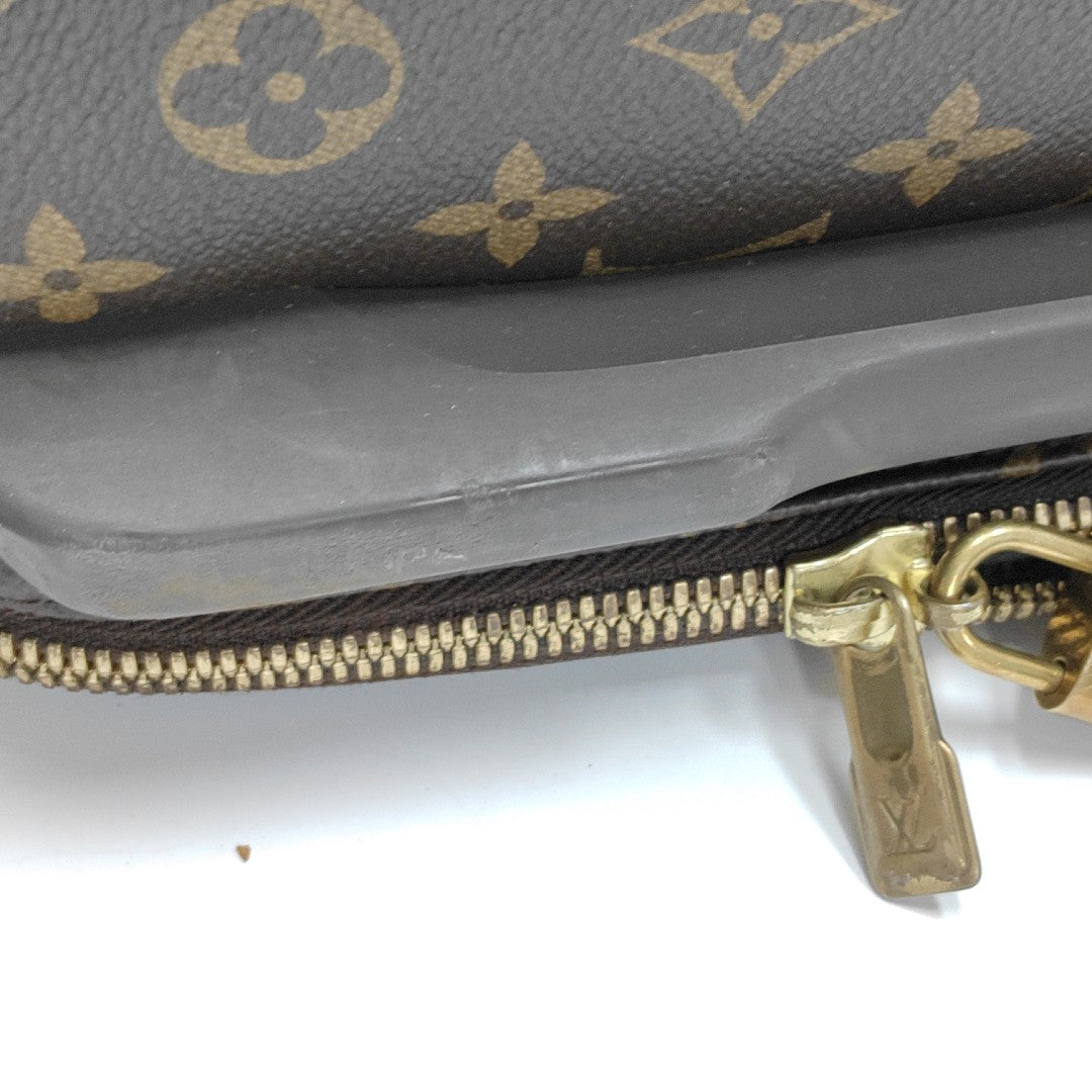Monogram Coated Canvas Luggage Brown