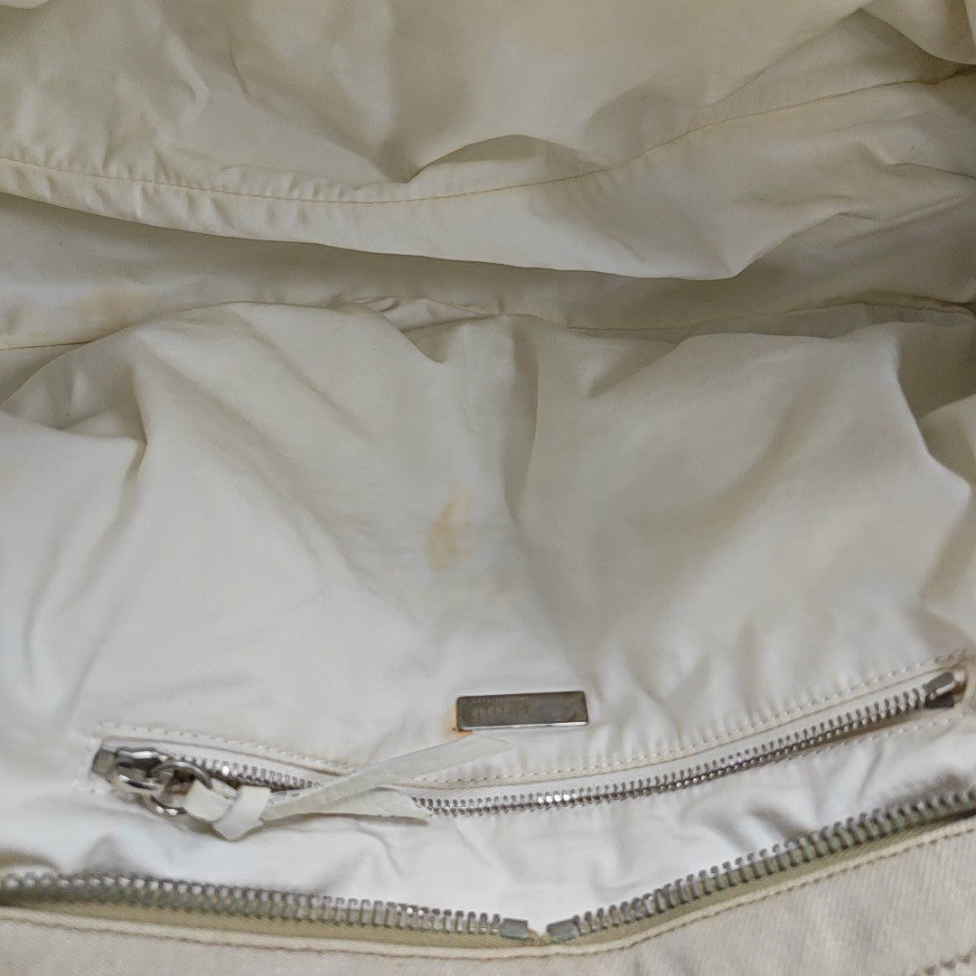 Canvas Top Handle Bag Beige