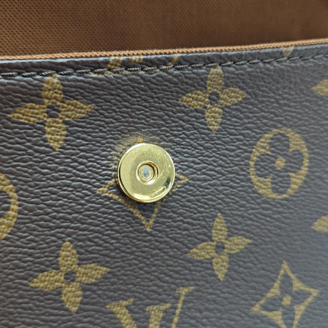 IVY Monogram Coated Canvas Brown