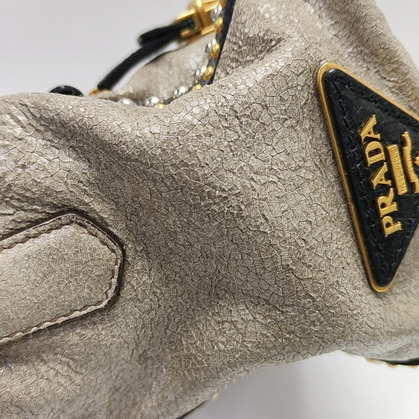 Calfskin Shoulder Bag Beige