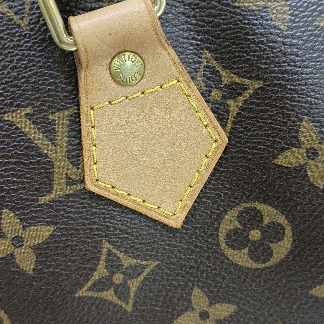 SPEEDY 35 Monogram Coated Canvas Brown