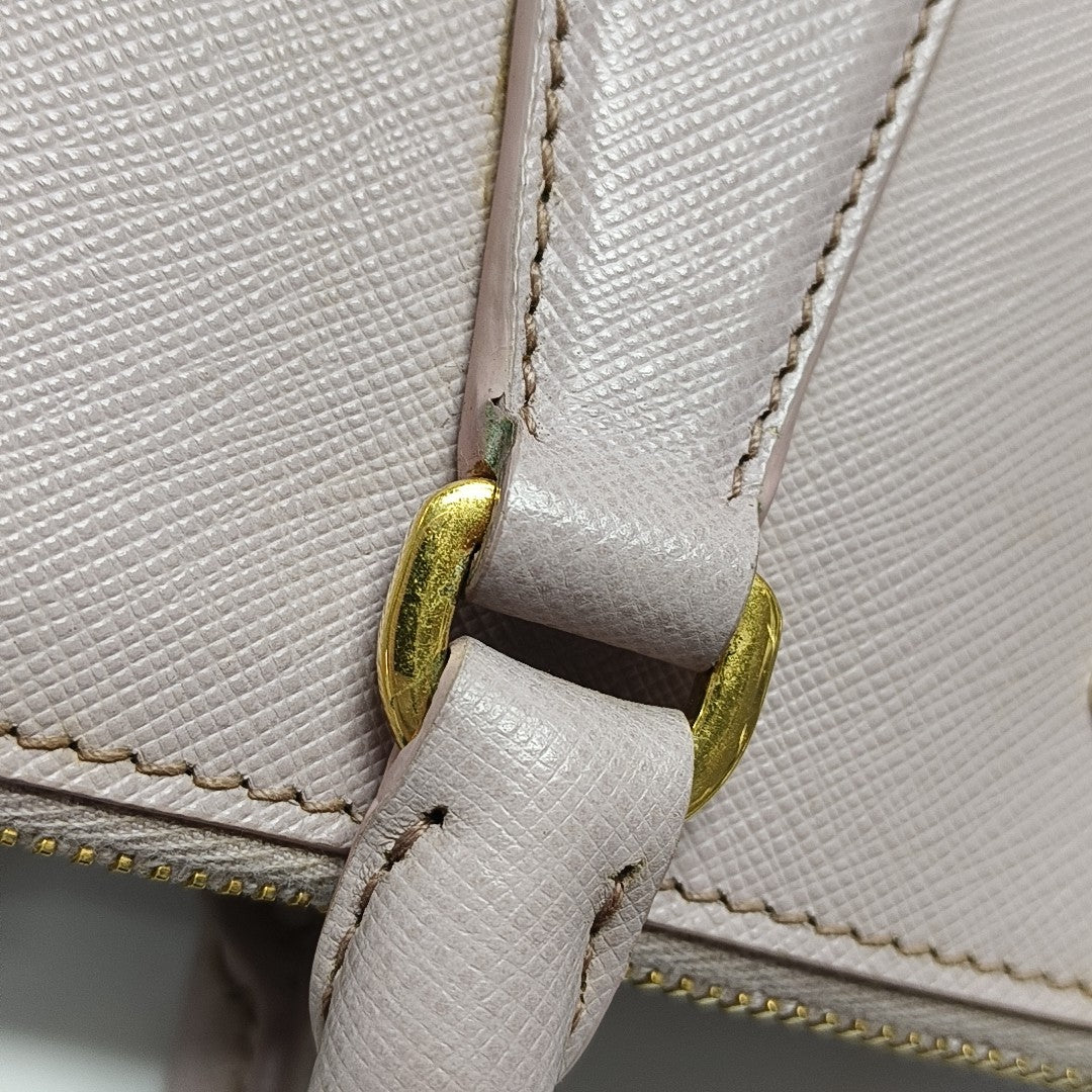 Galleria Medium Saffiano Calfskin Pink