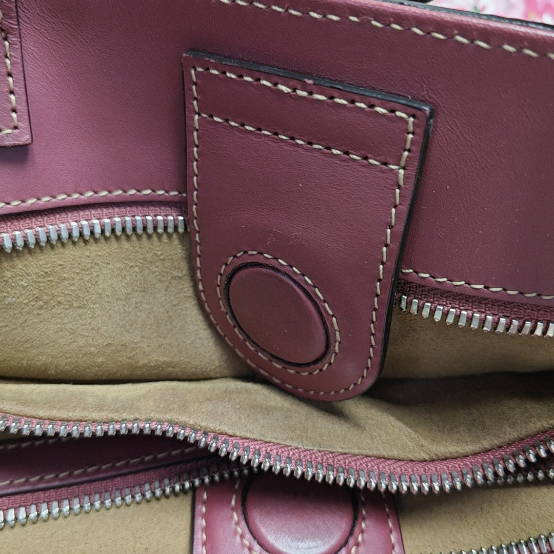 Monogram Coated Canvas Tote Bag Beige