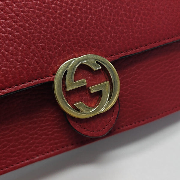 Calfskin Shoulder Bag Red