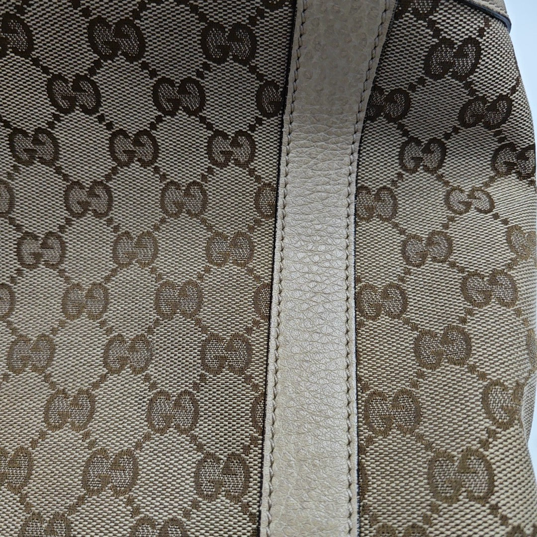 Monogram Canvas Tote Bag Beige