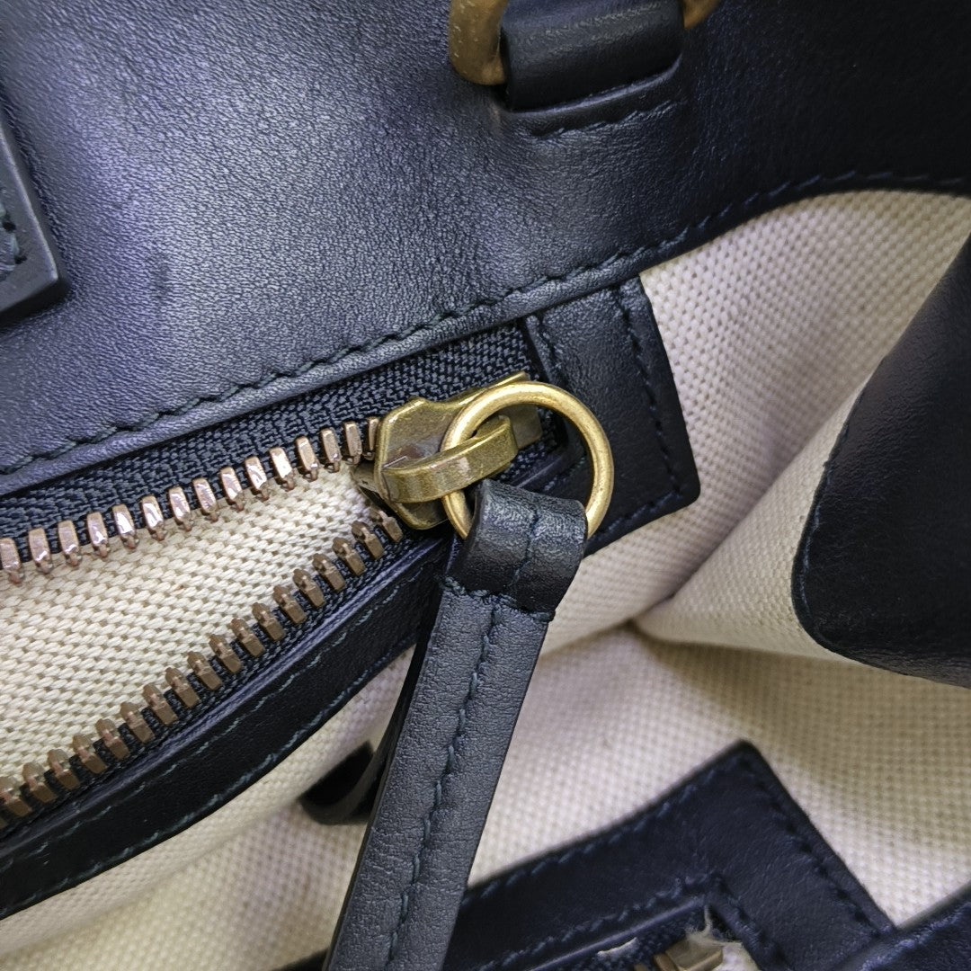 Monogram Coated Canvas Tote Bag Beige