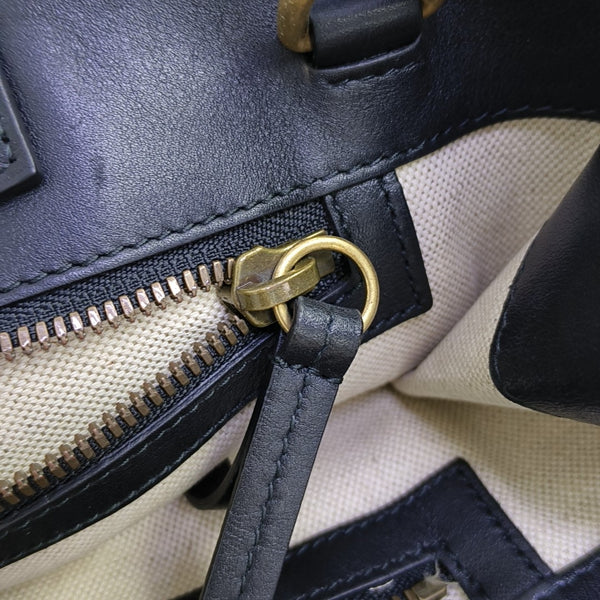 Monogram Coated Canvas Tote Bag Beige