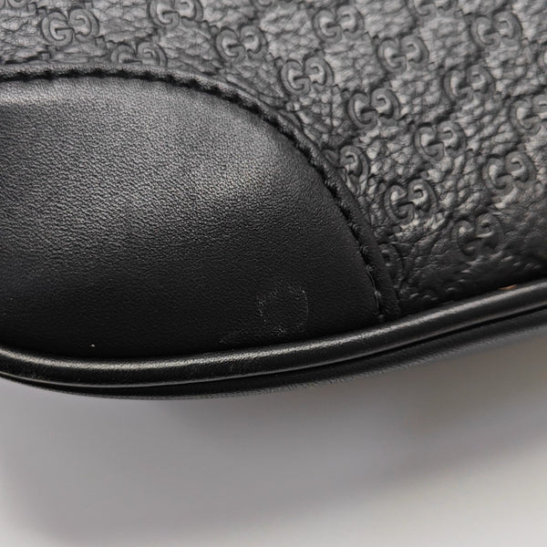 Monogram Calfskin Shoulder Bag Black