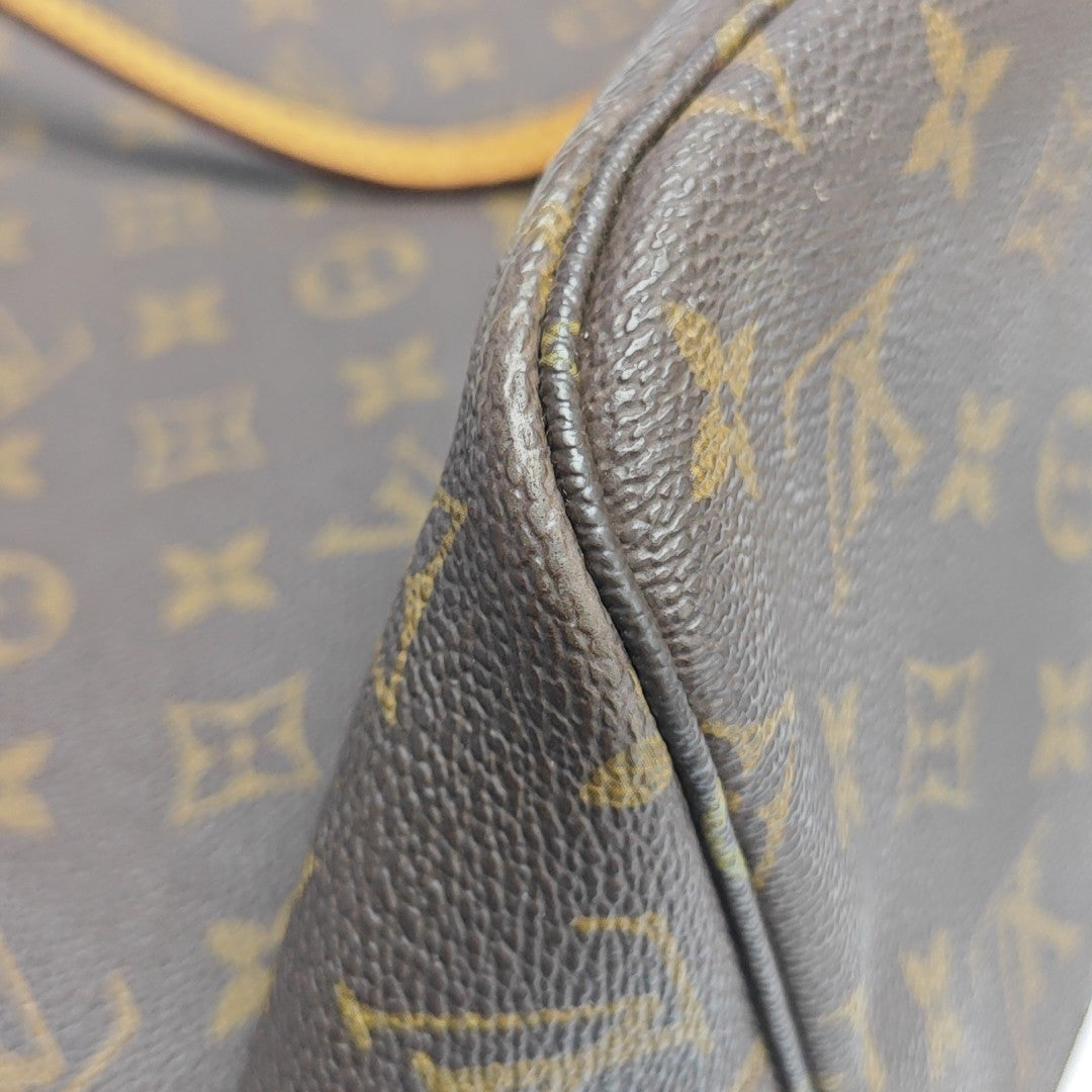 NEVERFULL MM Monogram Coated Canvas Brown