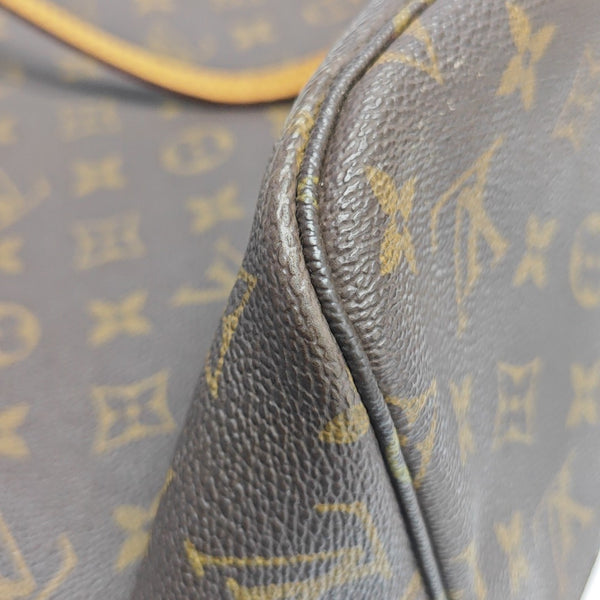 NEVERFULL MM Monogram Coated Canvas Brown