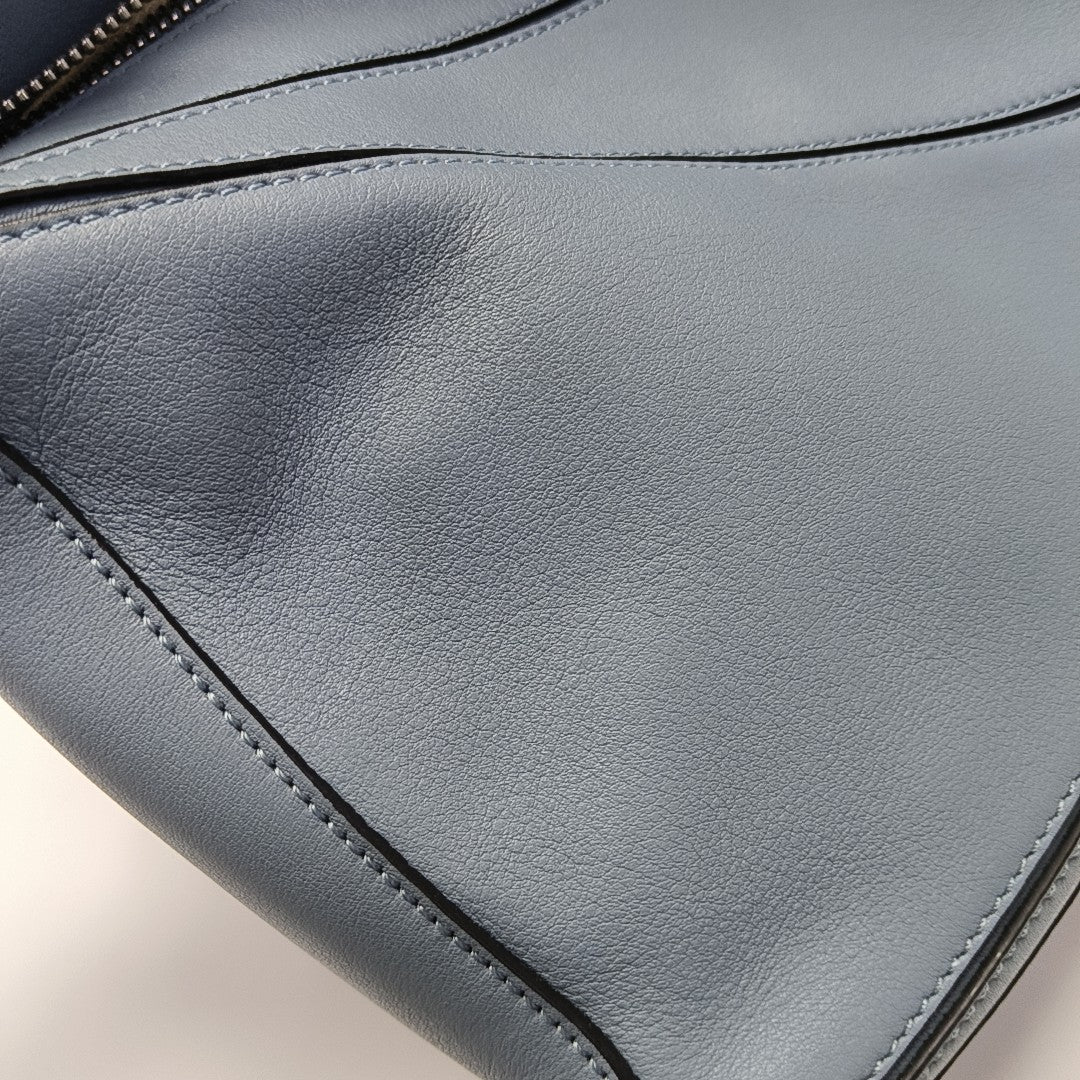 Puzzle Small Calfskin Blue