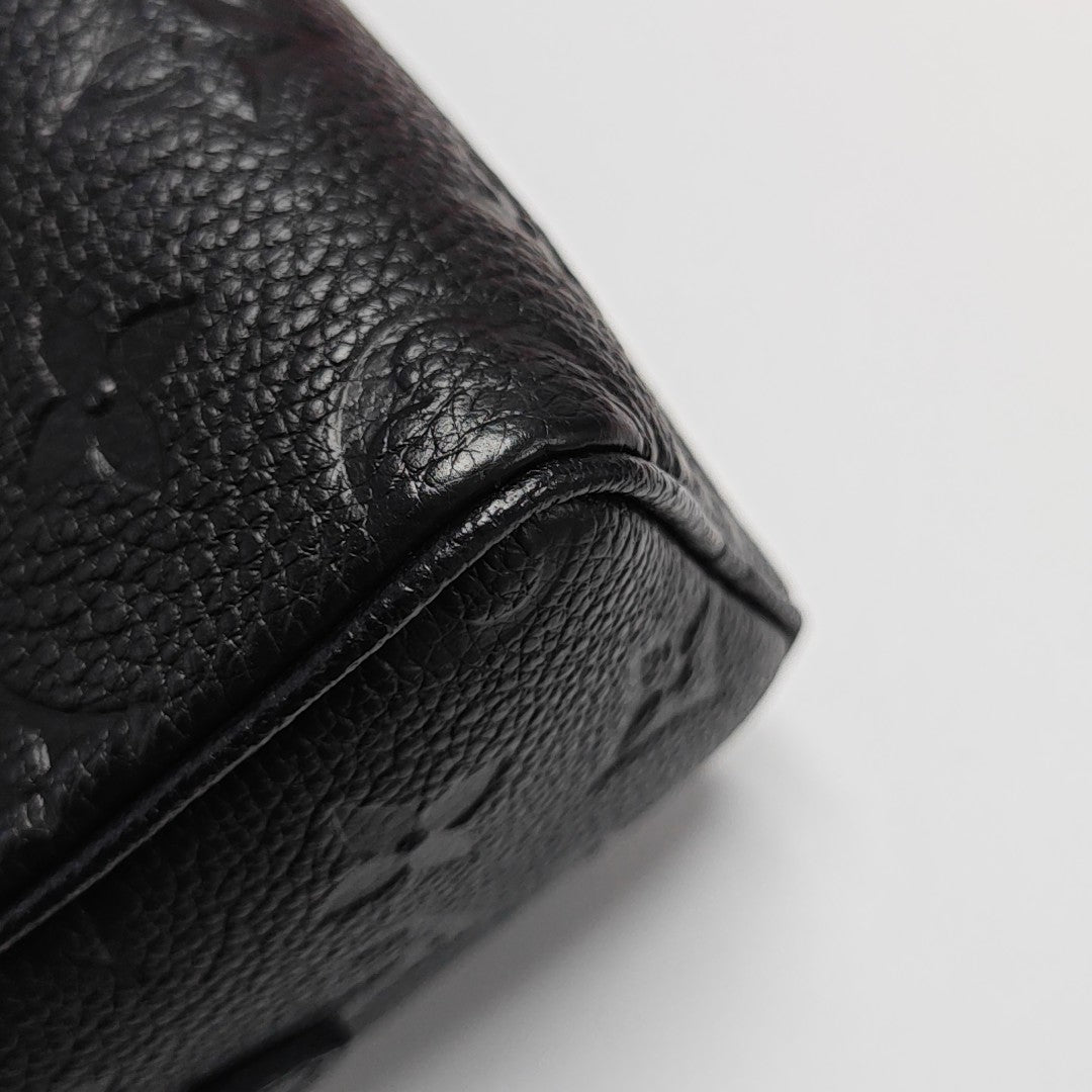 SPEEDY Nano Monogram Calfskin Black