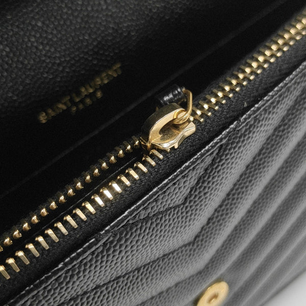 MONOGRAM WOC Chevron Calfskin Black