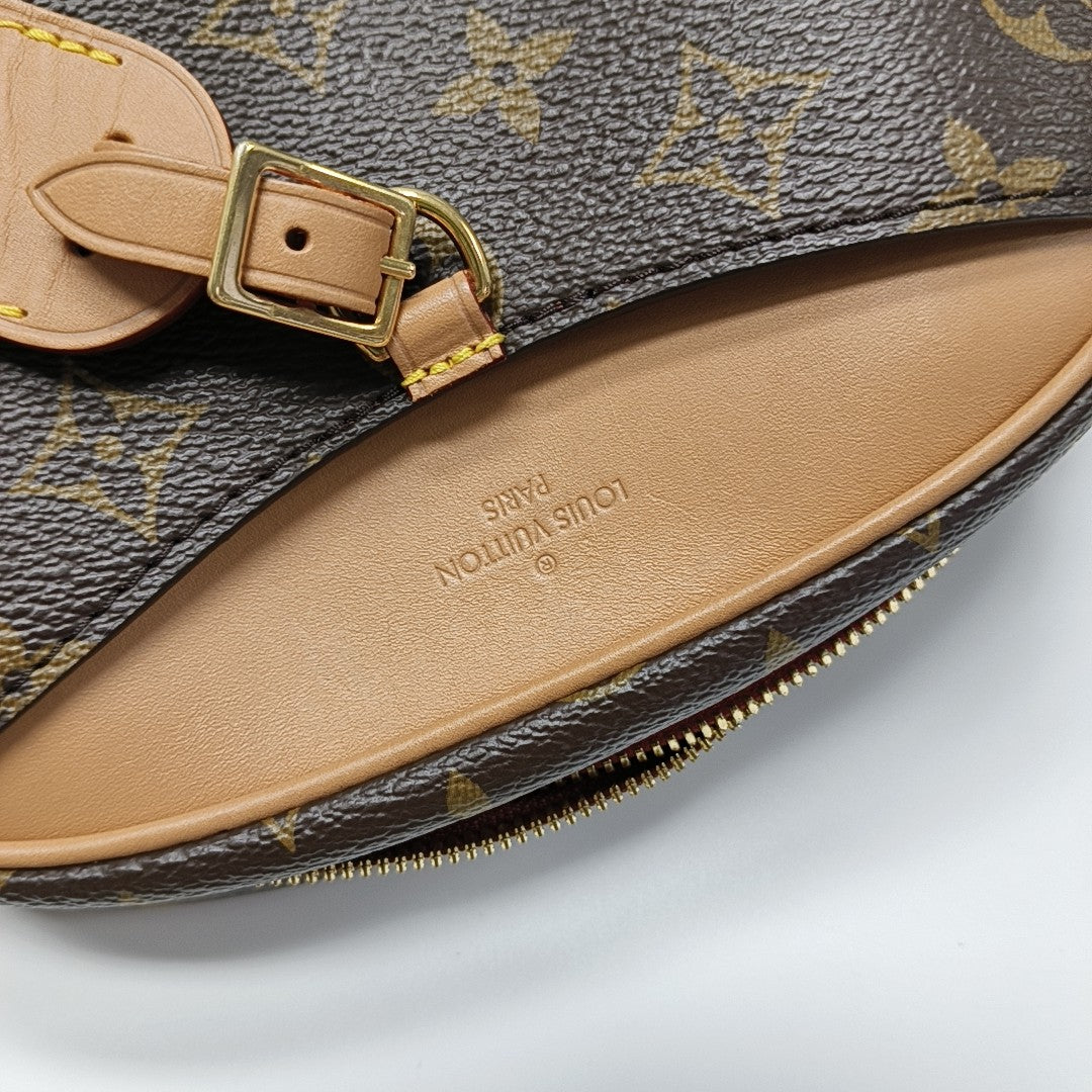 DEAUVILLE Mini Monogram Coated Canvas Brown