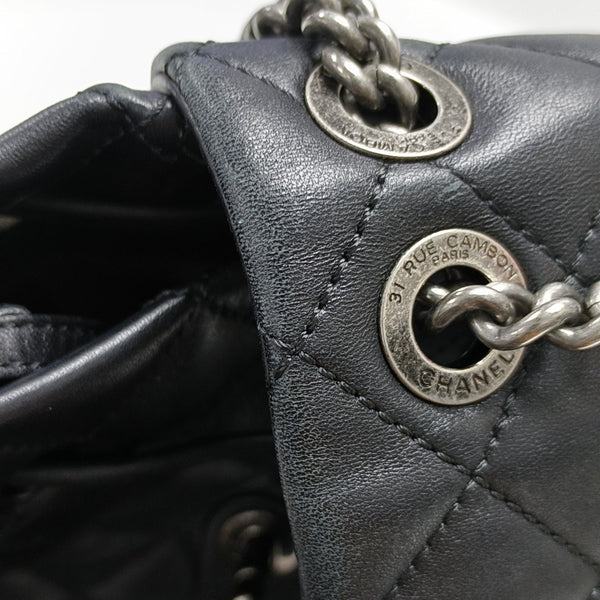 Quilted Lambskin Backpack Black