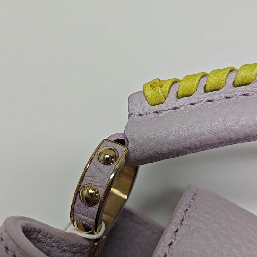 CAPUCINES Mini Calfskin Purple